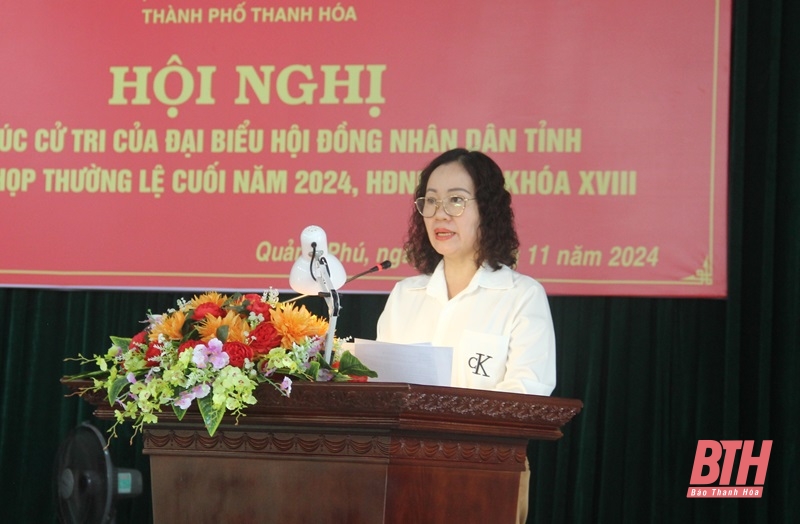 Provincial People's Council delegates meet voters in Thanh Hoa city