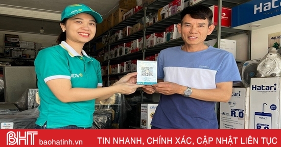 BIDV Nam Ha Tinh ترافق "تغطية QR لعملاء الأعمال الصغيرة"