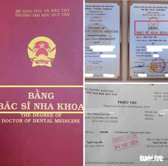 Đại học Duy Tân lên tiếng vụ ‘học ngành bác sĩ răng hàm mặt nhưng nhận bằng bác sĩ nha khoa’ - Ảnh 3.