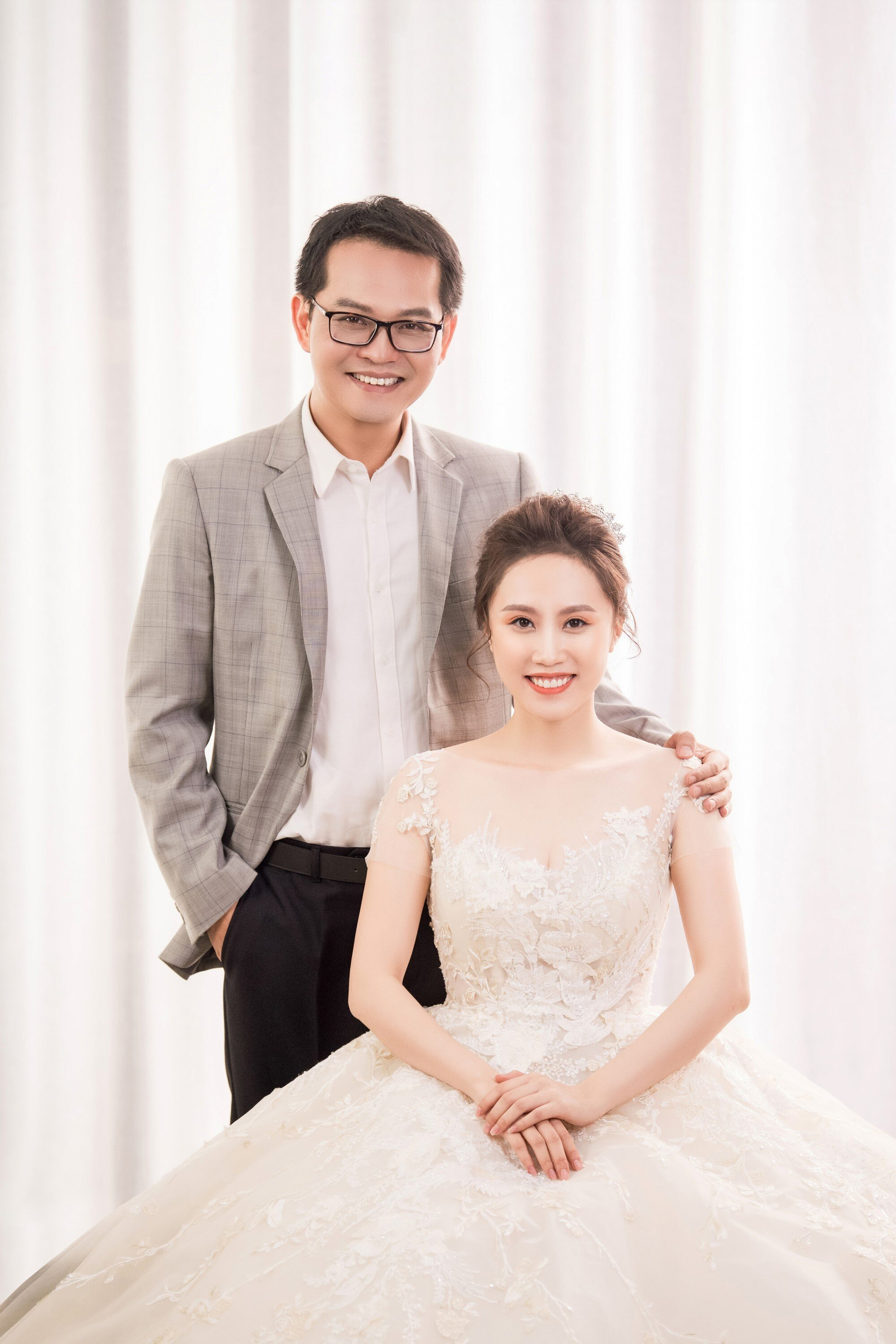 Trung Hieu and his wife are 19 years younger.