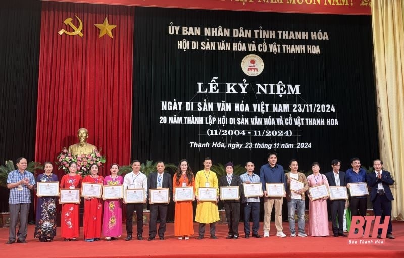 Kỷ niệm 20 năm thành lập Hội Di sản văn hóa và Cổ vật Thanh Hoa