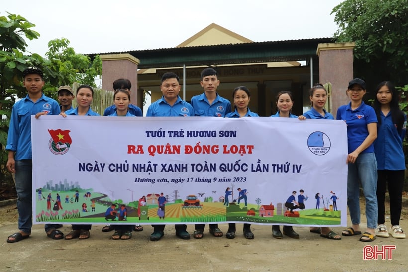 សមាជិកសម្ព័ន្ធយុវជន Ha Tinh ជាង 4,000 នាក់បានឆ្លើយតបទៅនឹងថ្ងៃអាទិត្យបៃតងលើកទី 4