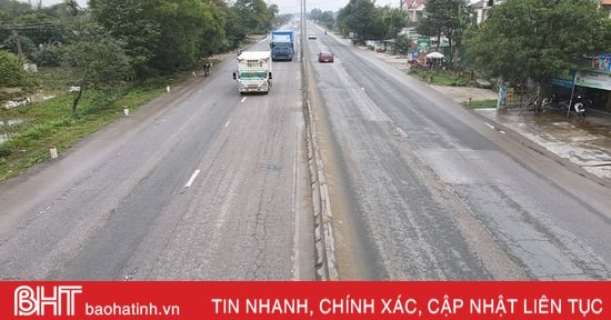 Ha Tinh crea un equipo de inspección para reparar los daños en la carretera nacional 1