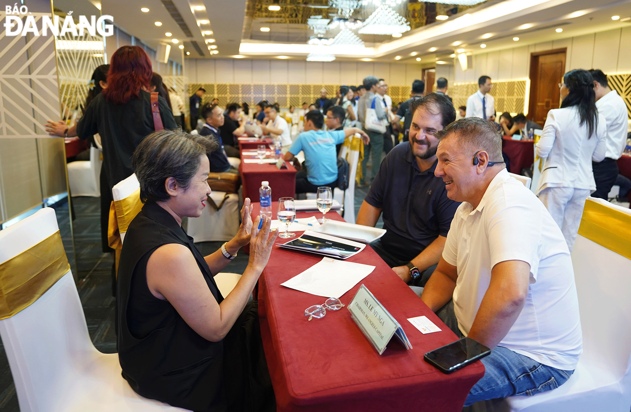 Many activities connecting elements in the international and innovative startup ecosystem were organized by the Department of Science and Technology. In the photo: Startups connecting 1-1 with investment funds at the DAVAS 2024 event at the end of May 2024. Photo: VAN HOANG