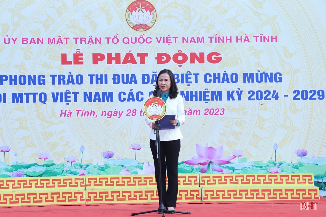 Ha Tinh launched an emulation movement to welcome the congresses of the Fatherland Front at all levels.