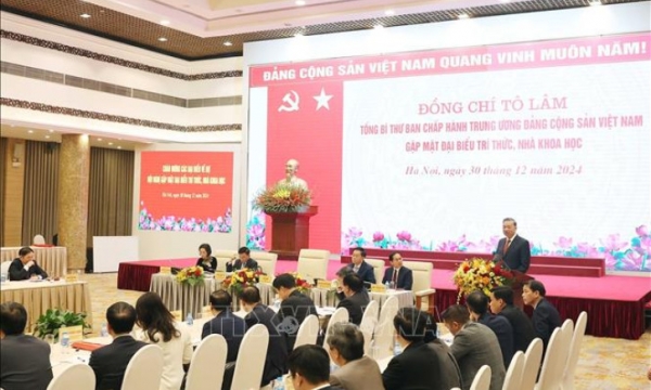 Tổng Bí thư Tô Lâm: Đội ngũ trí thức, nhà khoa học tạo bứt phá mạnh mẽ cho mục tiêu phát triển nhanh, bền vững đất nước