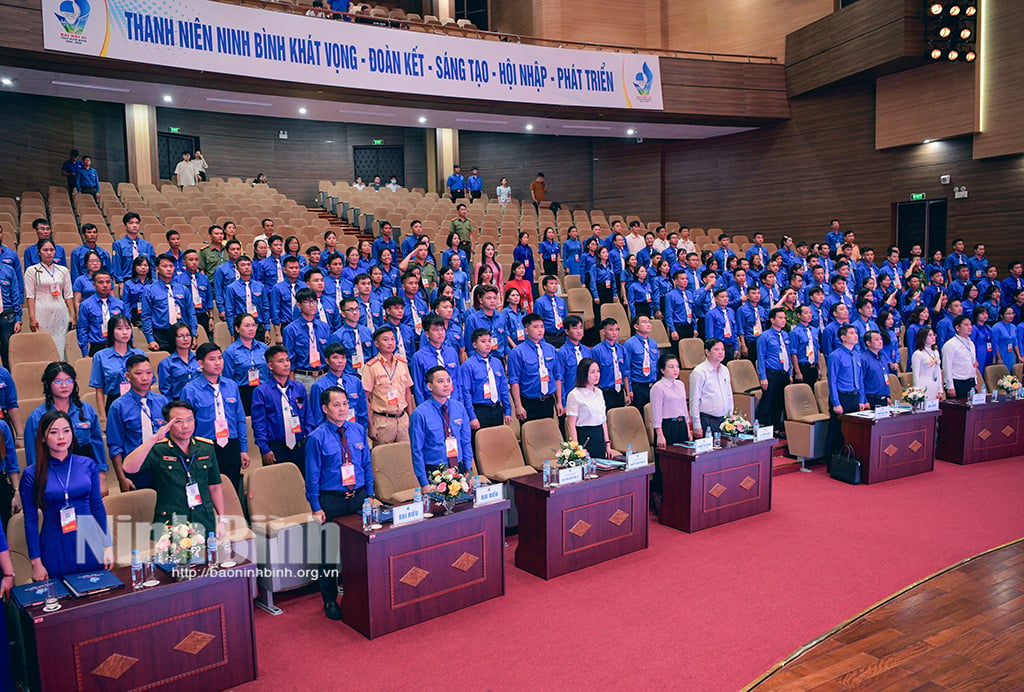 Primera sesión del VI Congreso de Delegados de la Unión de Jóvenes de Vietnam de la provincia de Ninh Binh, período 2024-2029