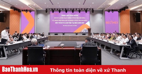 Hiệp hội Doanh nghiệp tỉnh Thanh Hóa xúc tiến đầu tư tại Bình Dương