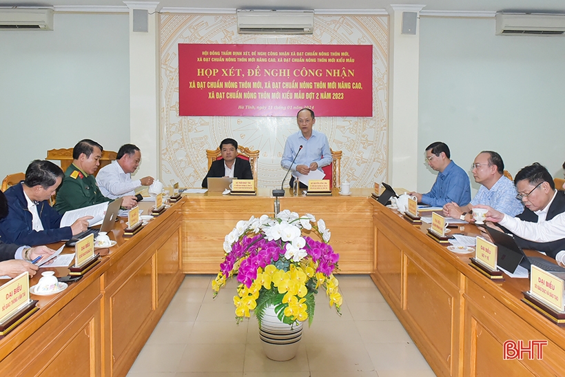 Proposal to recognize 7 communes meeting the standards of new rural areas in Ha Tinh