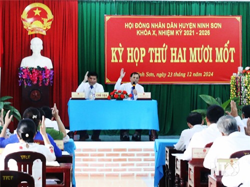 HĐND huyện Ninh Sơn tổ chức Kỳ họp thứ 21