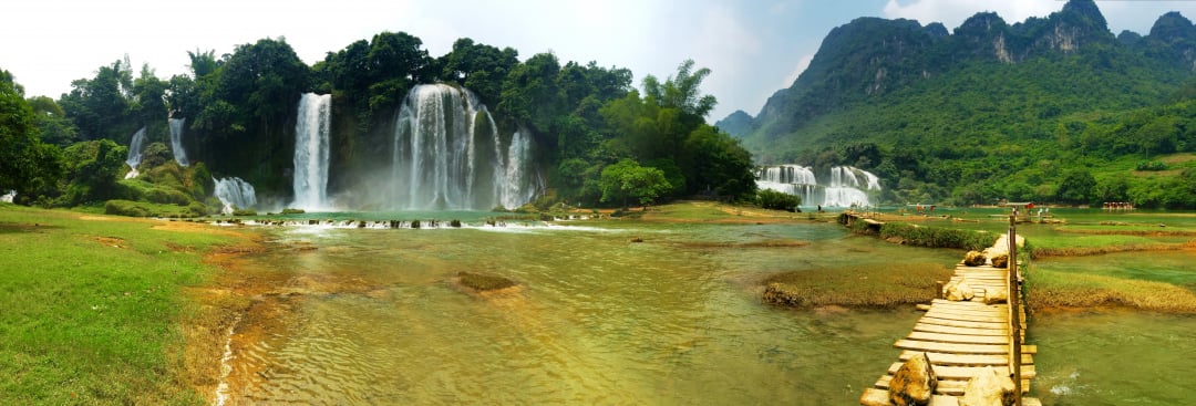 Écoutez le bruit des chutes d'eau au cap de la Patrie...