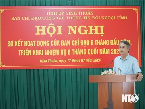 Ban Chỉ đạo công tác thông tin đối ngoại tỉnh sơ kết 6 tháng đầu năm 2024