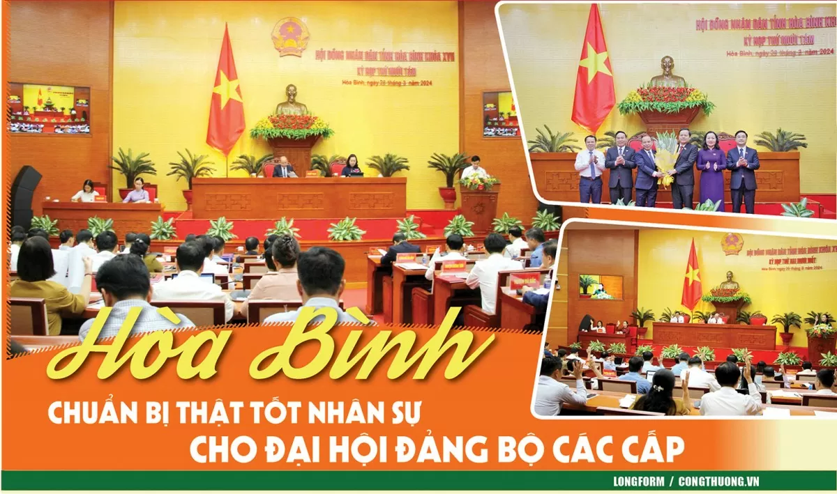 Hoa Binh: Hay que preparar personal competente para los congresos del Partido en todos los niveles