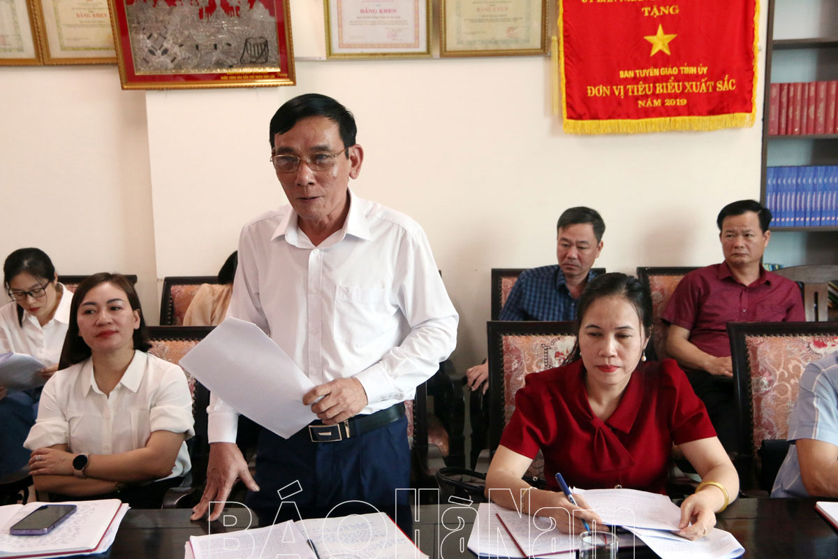 Ban Tuyên giáo Tỉnh ủy triển khai nhiệm vụ công tác quý II2024