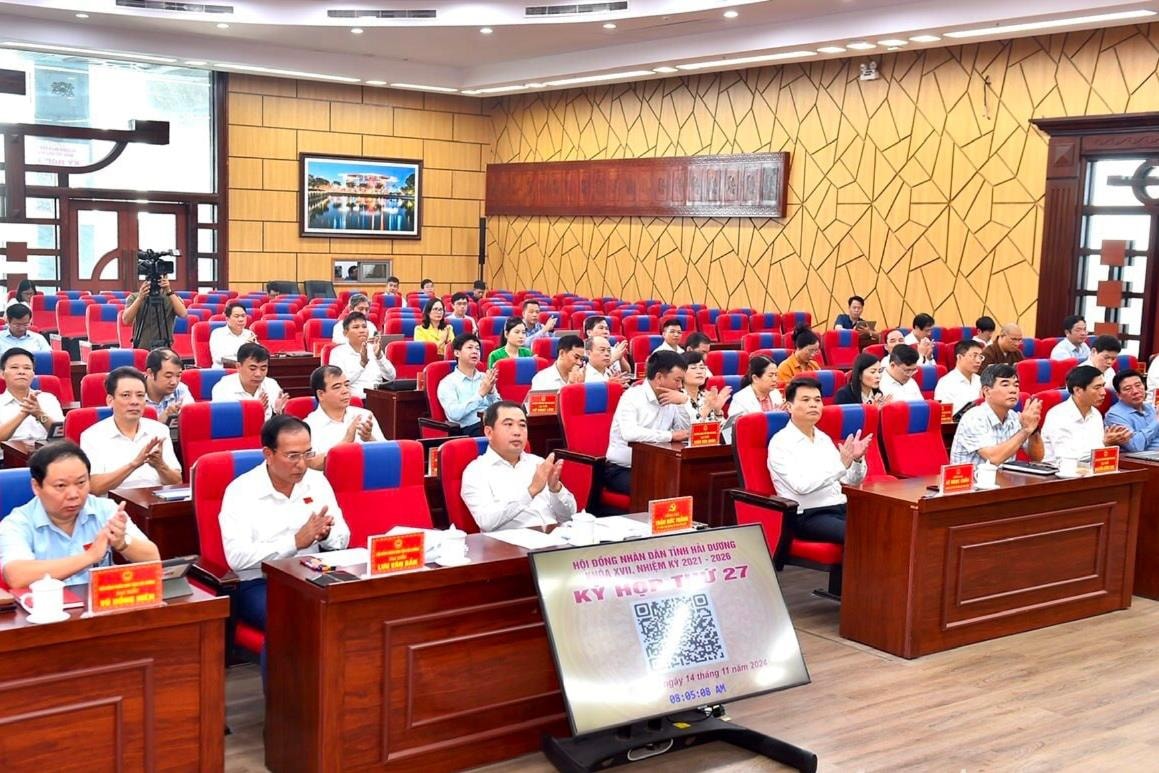 Hai Duong Provincial People's Council opens 27th session, considers many important policies