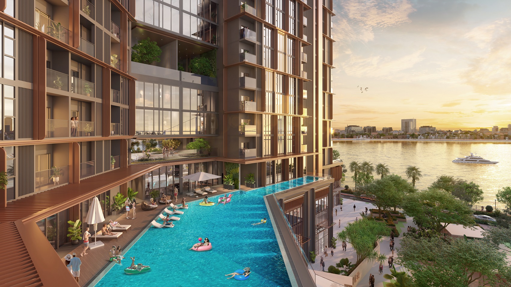 Sun Symphony Residence pioneers the semi-compound urban model.