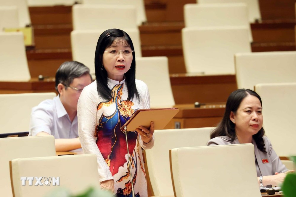 Delegierte der Nationalversammlung der Provinz An Giang, Tran Thi Thanh Huong. (Foto: An Dang/VNA)