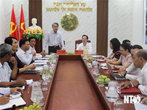 The Working Group of the Ho Chi Minh National Academy of Politics worked with the Provincial Party Committee's Propaganda Department on the implementation results of Directive No. 20-CT/TW.