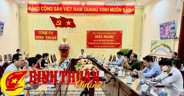 Hội nghị trực tuyến triển khai nhiệm vụ công tác tuyên truyền miệng, báo cáo viên năm 2024