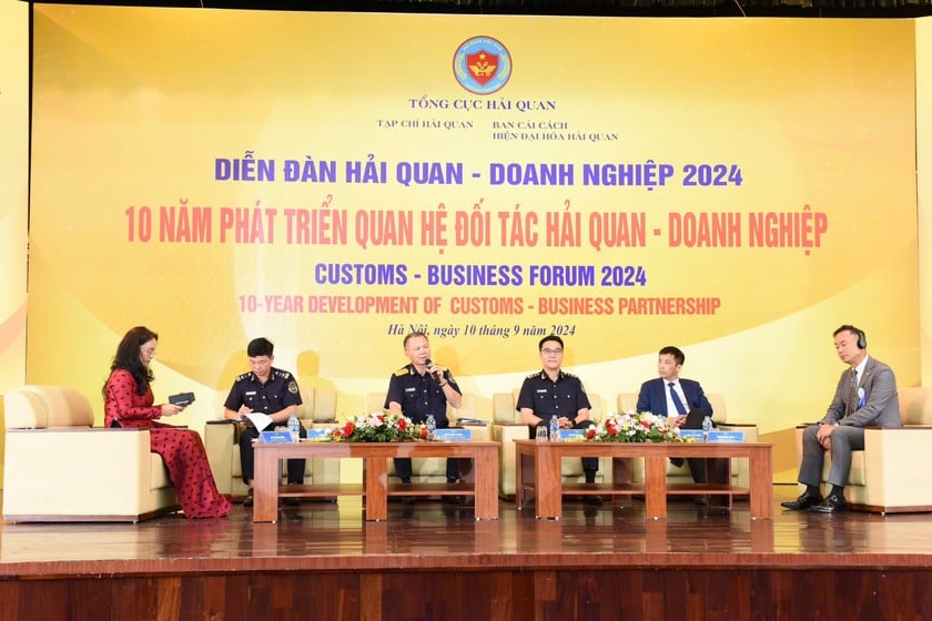 Diễn đàn Hải quan - Doanh nghiệp 2024 đánh dấu 10 năm phát triển quan hệ đối tác Hải quan - Doanh nghiệp. (Ảnh trong bài: N.Linh)