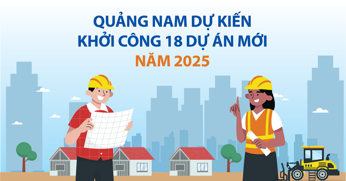 Quảng Nam dự kiến khởi công 18 dự án mới năm 2025