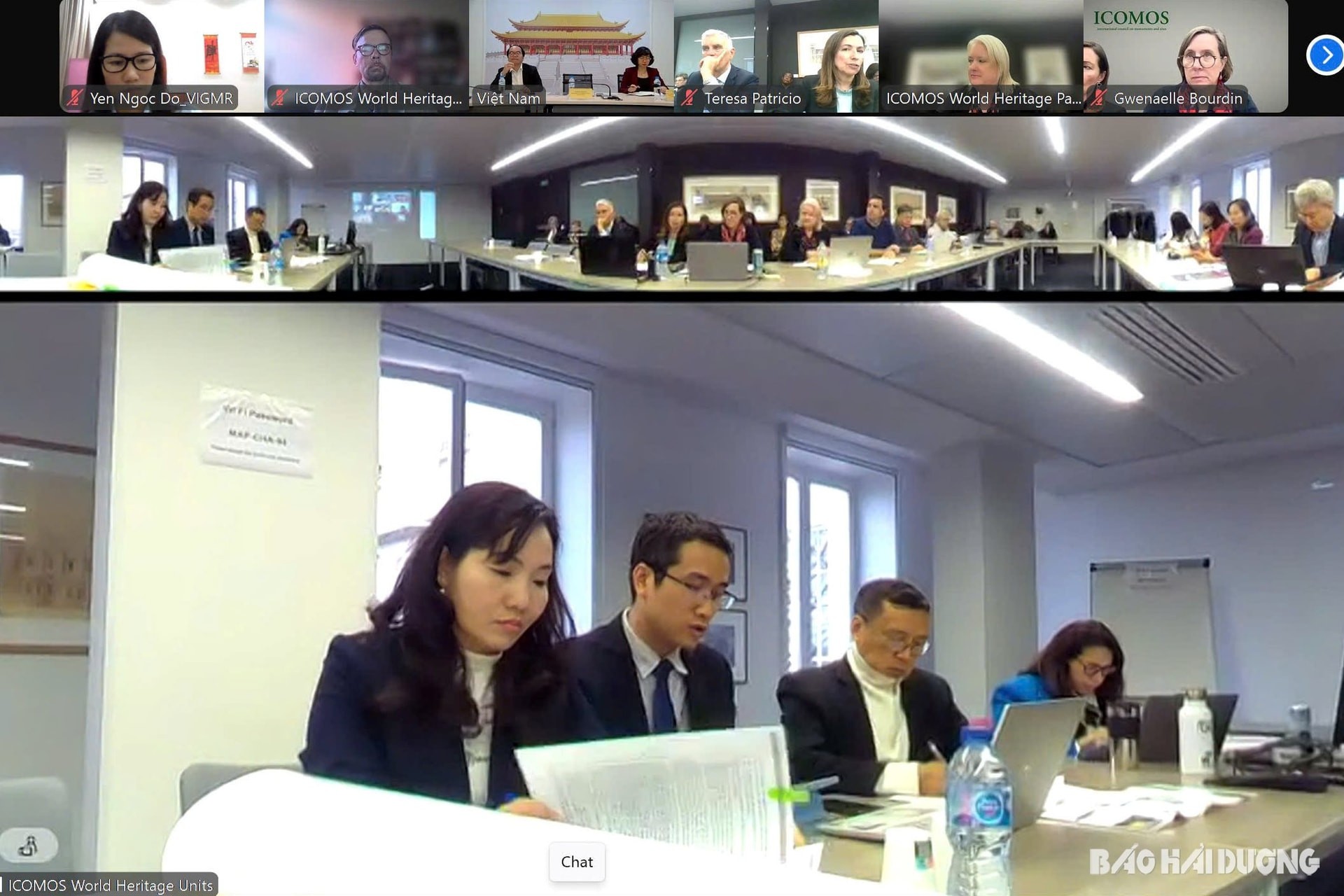 Délégation pour le dialogue au Vietnam à Paris, France