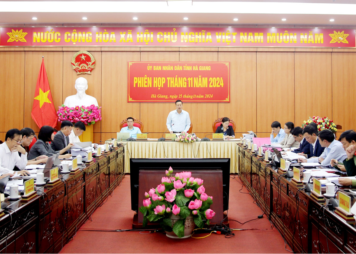 Provincial People's Committee holds regular meeting in November