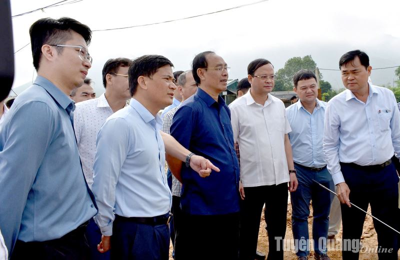 Vietnam Expressway Administration inspects the construction site of Tuyen Quang - Ha Giang Expressway Project