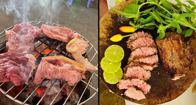 Hot beef specialty in Phu Quy. Photo: Quoc Le