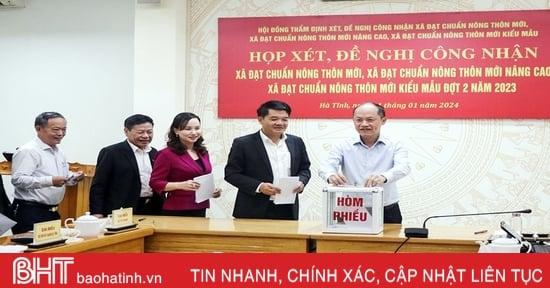 Proposal to recognize 7 communes meeting the standards of new rural areas in Ha Tinh