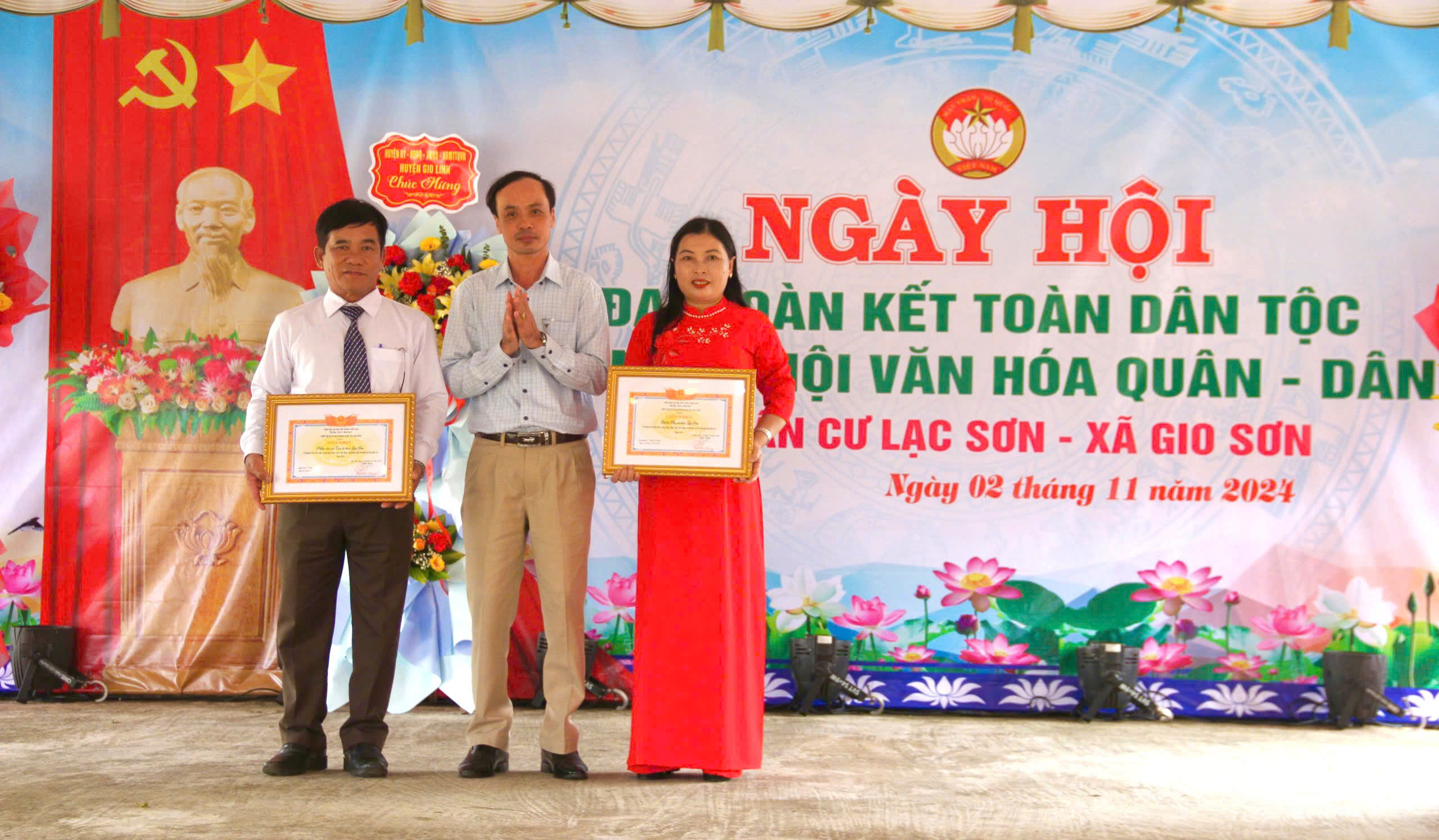 Lac Son residential area, Gio Son commune, Gio Linh district organizes National Great Unity Day