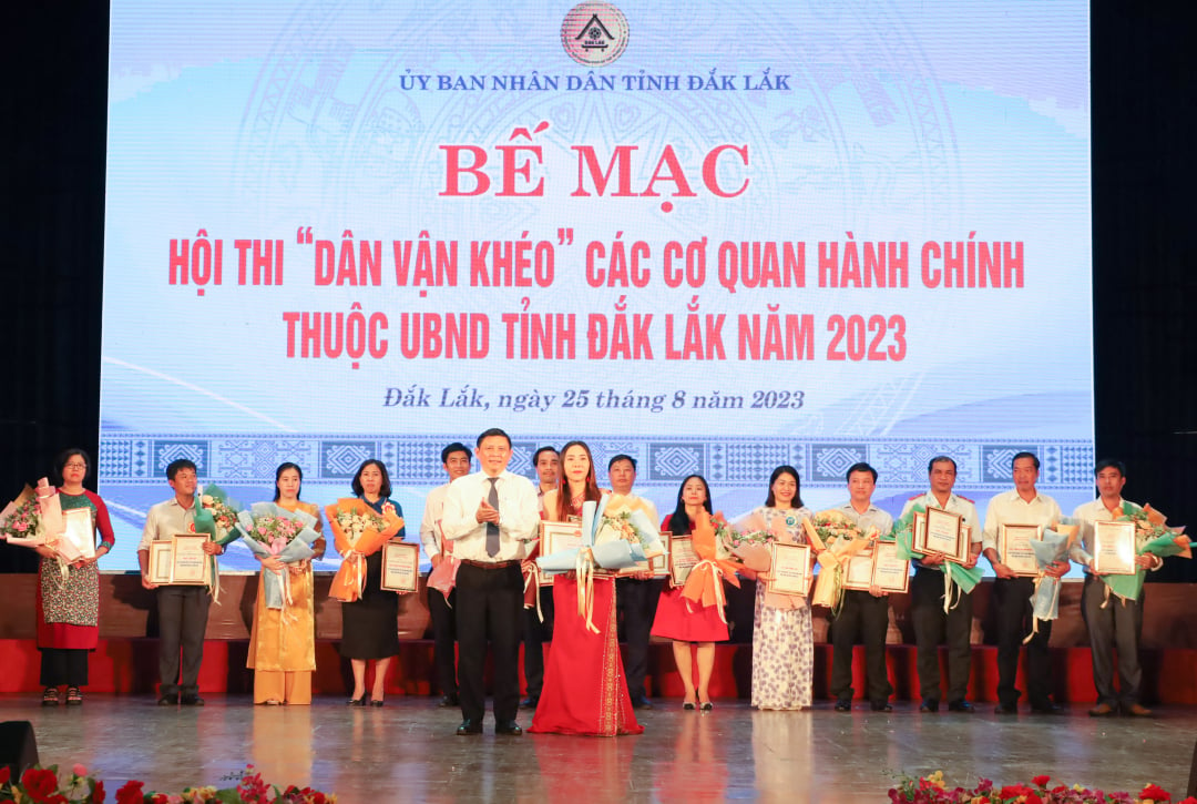 Hội thi “Dân vận khéo” các cơ quan hành chính thuộc UBND tỉnh năm 2023: Đội thi Sở Văn hóa, Thể thao và Du lịch đạt giải nhất