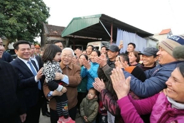 Besondere Zuneigung der Parteimitglieder von Hanoi für Generalsekretär Nguyen Phu Trong