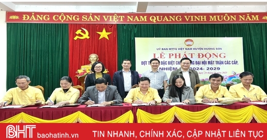 Hương Sơn phát động thi đua chào mừng đại hội MTTQ các cấp