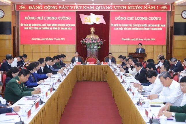 President Luong Cuong: Bring Thanh Hoa to rapid and sustainable development photo 2