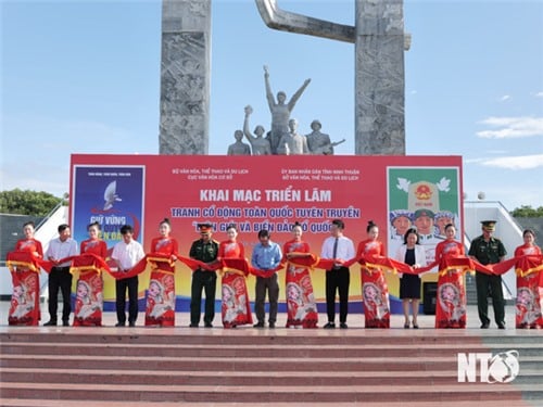 Opening of the Exhibition of large-scale propaganda paintings promoting sovereignty over borders and islands