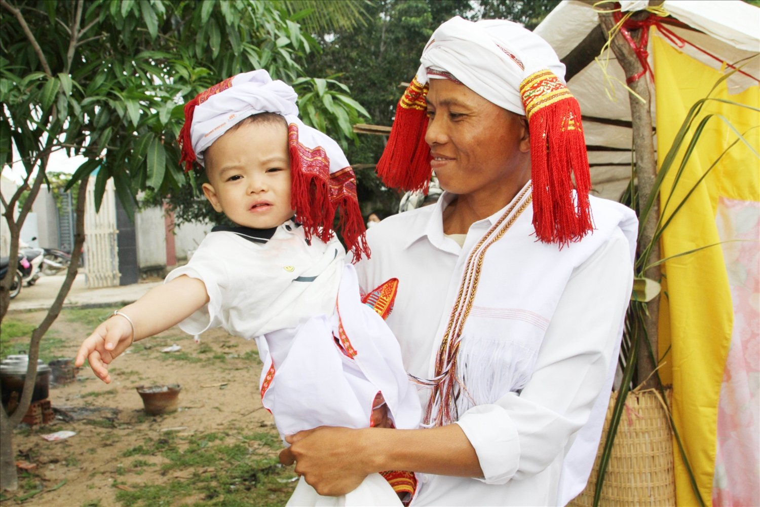 Coming of age ceremony of young girls in Luong Tri Cham village