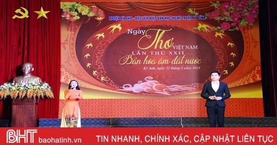 Hà Tĩnh tổ chức Ngày thơ Việt Nam lần thứ 22