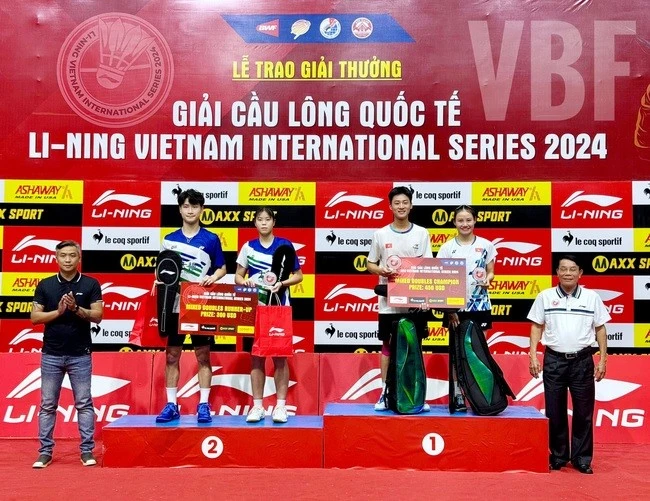 Vietnam gana el campeonato de dobles mixtos en el Campeonato Internacional de Bádminton Li-Ning 2024