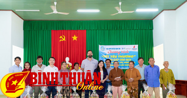 AES Vietnam and PV Gas presented 100 Tet gifts to households in Binh Thuan province