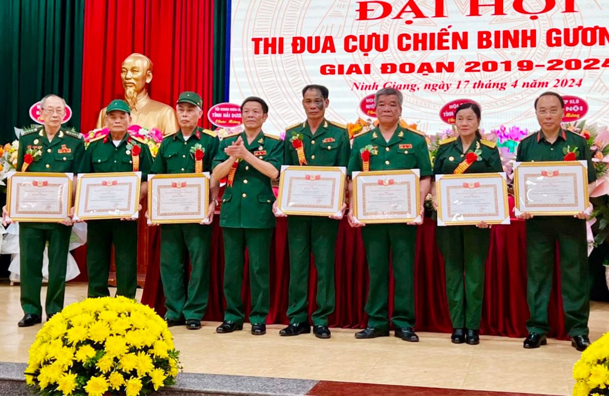 Hội Cựu chiến binh huyện Ninh Giang tổ chức thành công Đại hội thi đua "cựu chiến binh gương mẫu" điểm của tỉnh