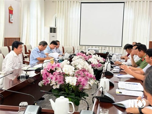 Reunión para escuchar informes sobre los preparativos para el Torneo Abierto de Golf Ninh Thuan-Binh Thuan 2023