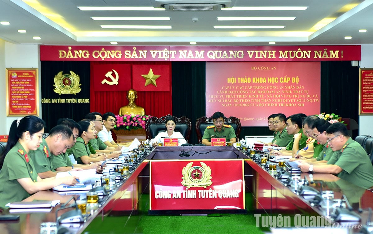 Hội thảo khoa học về công tác bảo đảm an ninh trật tự phục vụ phát triển kinh tế- xã hội vùng Trung du và miền núi Bắc Bộ