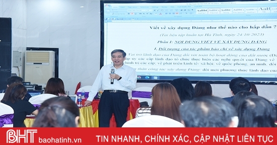 Làm thế nào để viết tác phẩm xây dựng Đảng hấp dẫn?