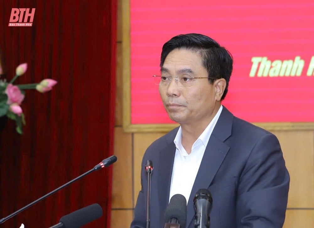 Le président Luong Cuong travaille avec le Comité permanent du Comité provincial du Parti de Thanh Hoa