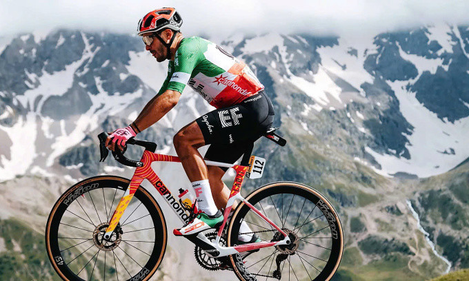 Alberto Bettiol at the Tour de France in July. Photo: Jered Gruber/Ashley Gruber