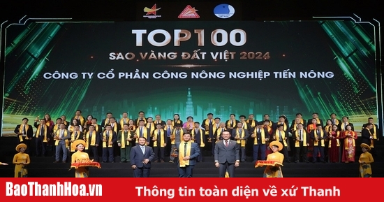 Tien Nong a été honoré dans le top 100 des Golden Stars du Vietnam 2024