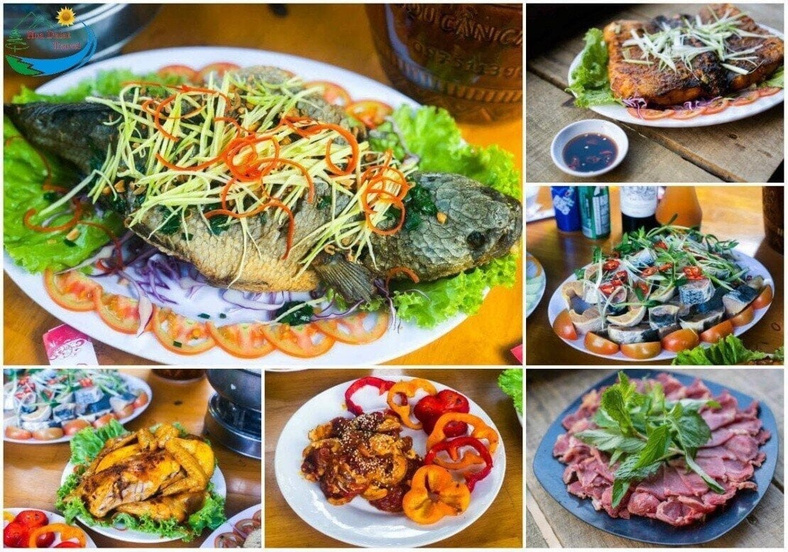 Menu của An Sơn Hồ rất phong phú.