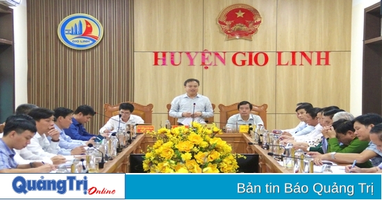 El Comité Popular Provincial escuchó el informe sobre el Proyecto de Planificación de la Construcción del Distrito de Gio Linh hasta 2040, con visión hasta 2050.