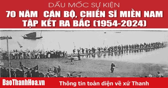 [Infographics] - Dấu mốc sự kiện 70 năm cán bộ, chiến sĩ miền Nam tập kết ra Bắc (1954-2024)